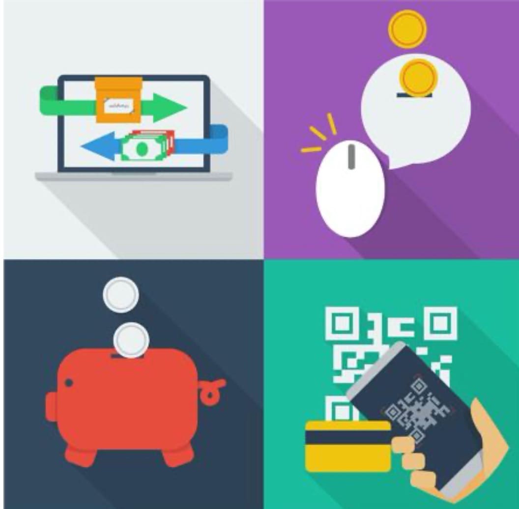 four icons representing financial literacy