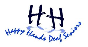 graphic of the Happy Hands Deaf Seniors logo