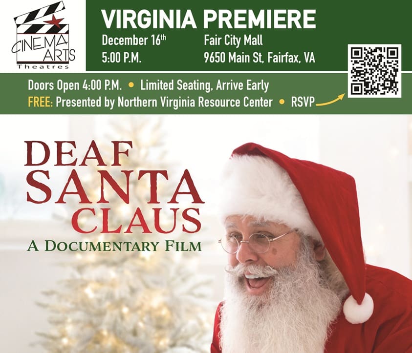 cropped picture of the Deaf Santa Claus flyer