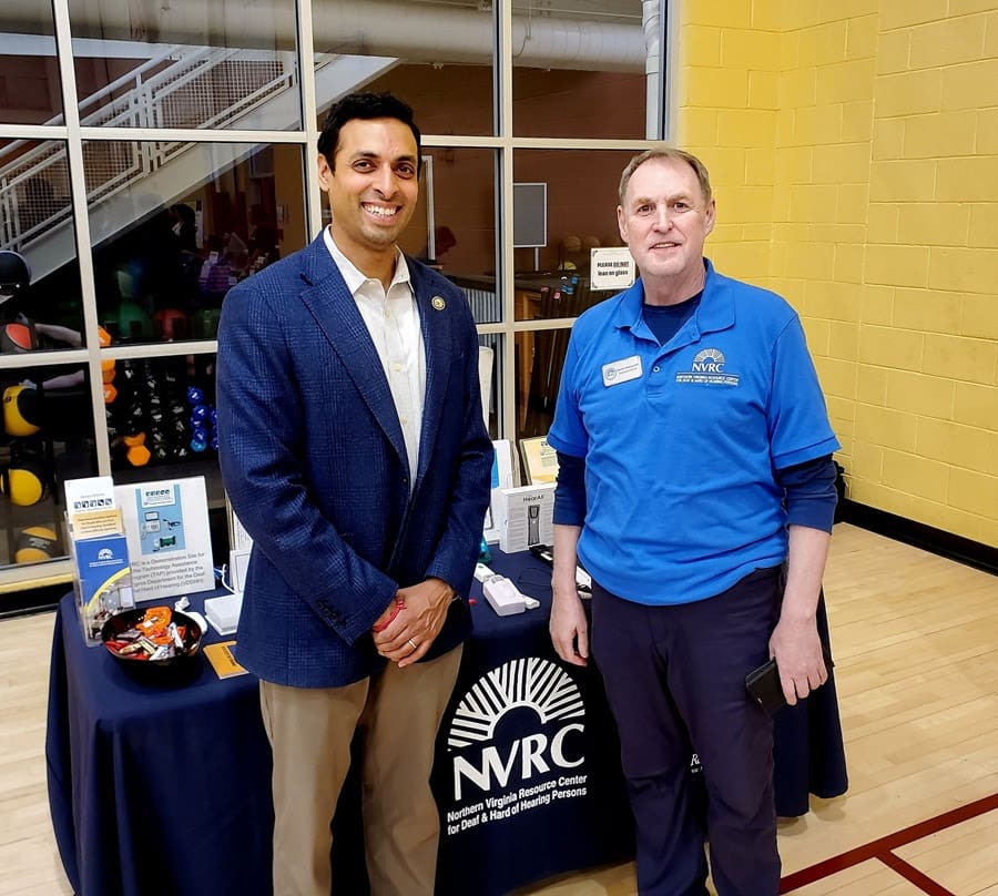 photo of Darren Marquardt, Executive Director of NVRC, and Congressman Suhas Subramanyam